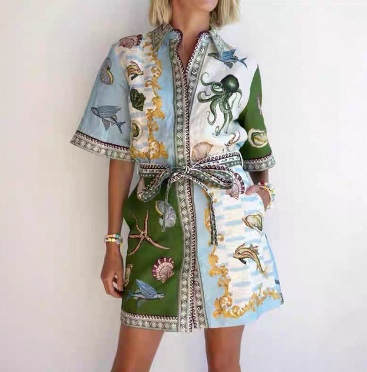 Capri Coast Shirt Dress