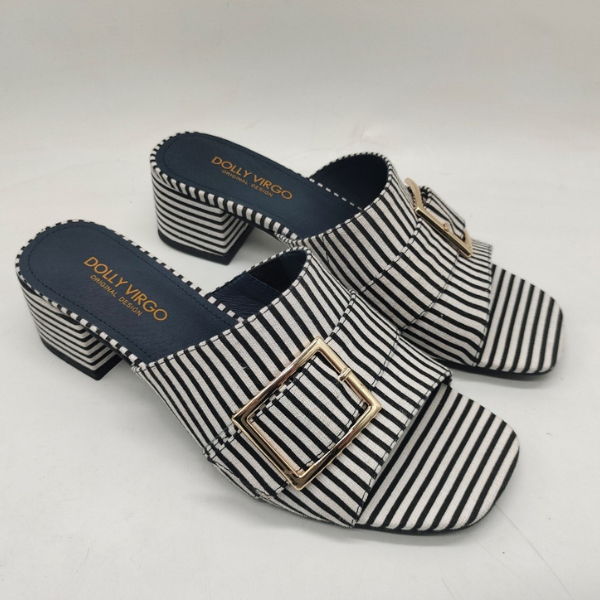 Monaco Stripe Mules