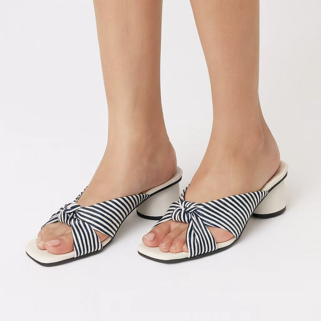 Paloma Stripe Heels